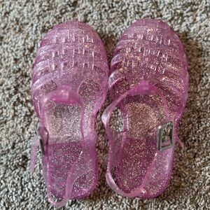 Sparkly Pink Toddle Jelly Sandals
